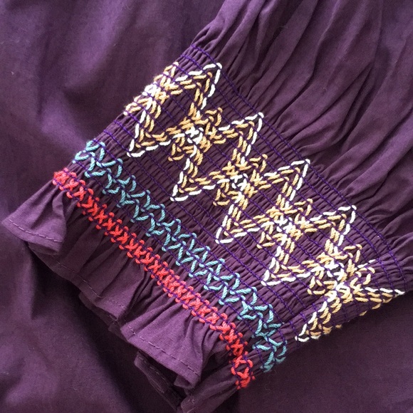 NWOT Tuckernuck Pomander Place purple smocked Wrenley dress M - Picture 6 of 15